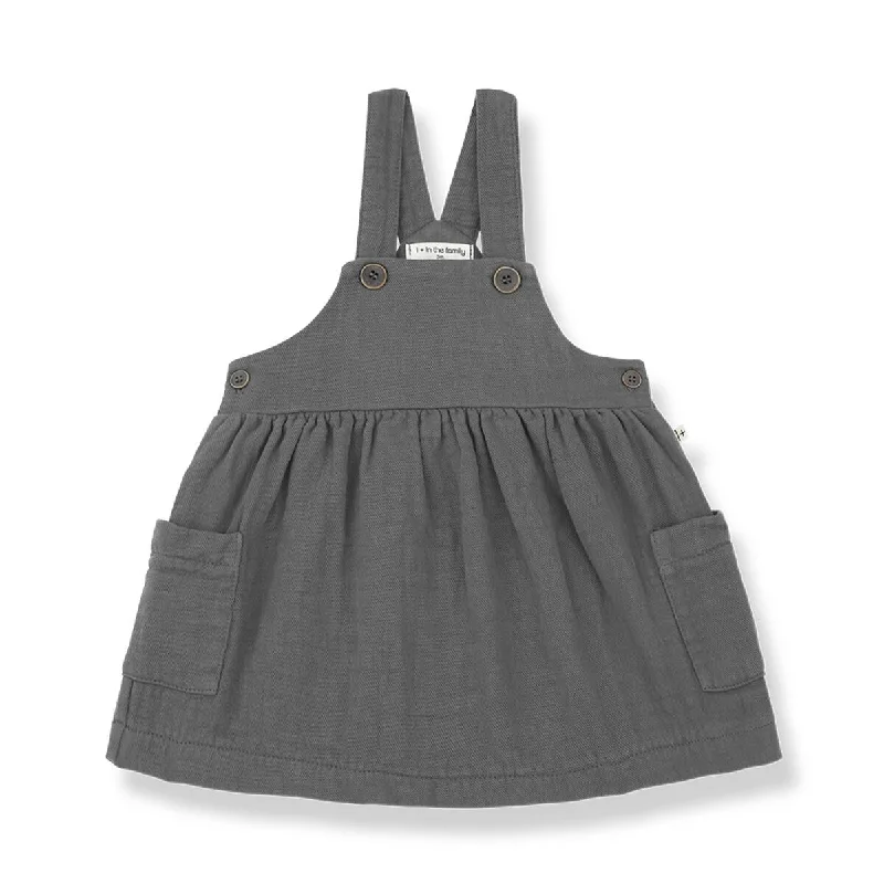 1+ In The Family Nuria Grey Overall Skirt