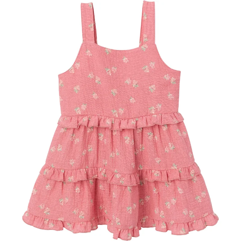 Infant & Toddler Girls Pink Raspberries Gauze Dress