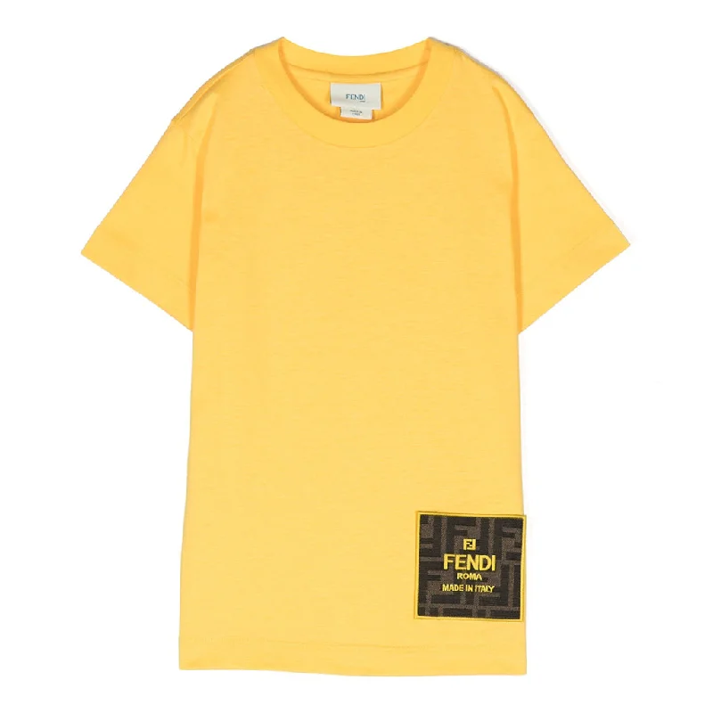 FF Logo Patch Cotton T-shirt