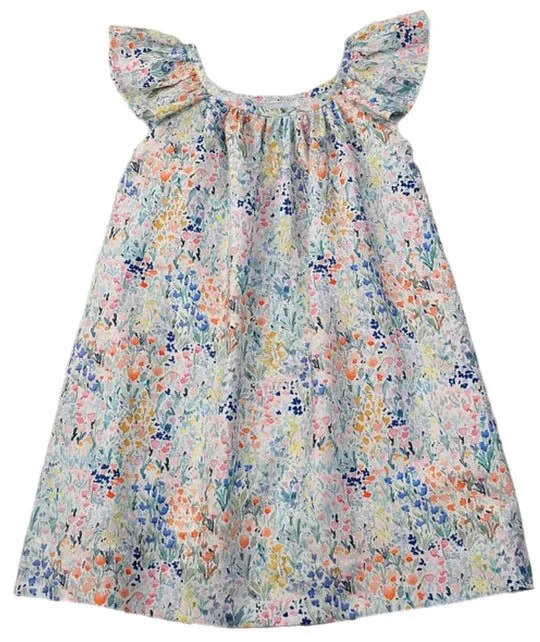 A Line Dress Garden Floral