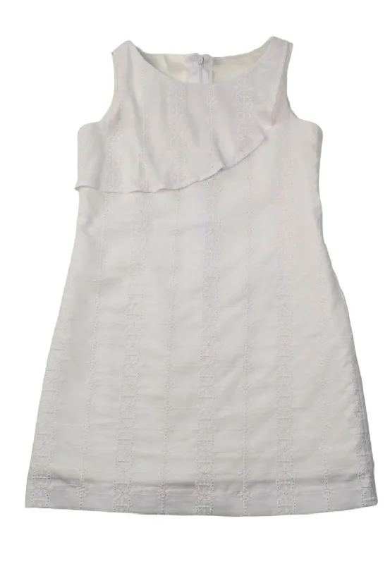 A Line Dress White Eyelet