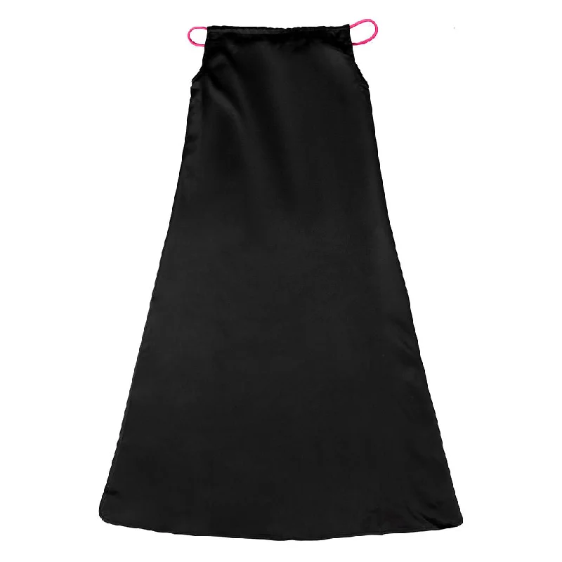 Mini Nod Silk Rope Midi Dress Black/Pink