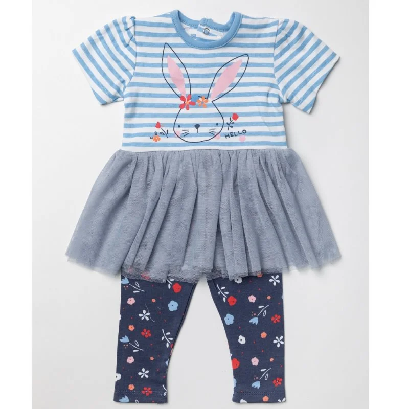 Baby Girls Bunny Tutu Dress & Legging Outfit (0-12 Months) (PK6) W23905