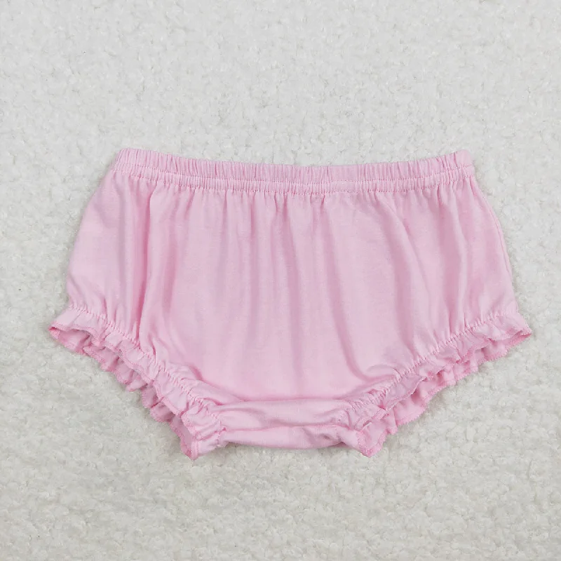 Baby Girl Summer Pink Cotton Bummie Shorts