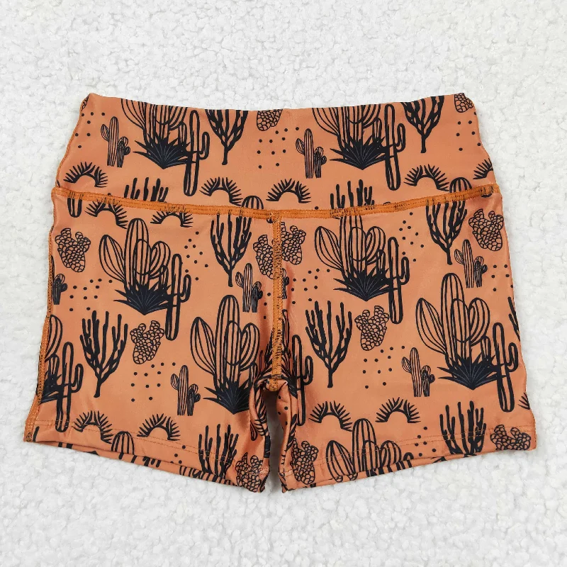 Baby Girl Western Cactus Sport Shorts