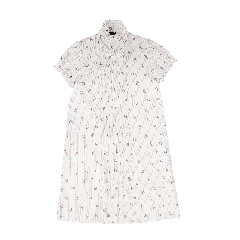 BAMBOO WHITE CHERRY PRINT SS DRESS [FINAL SALE]