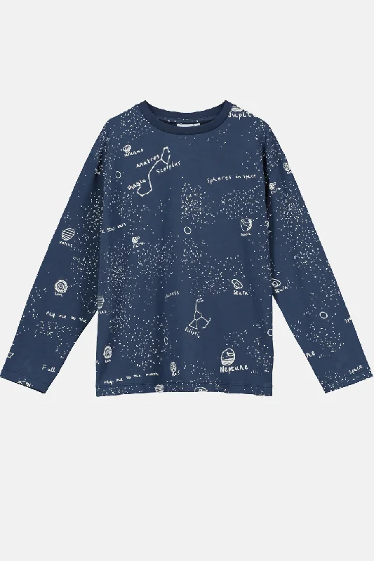 Beau Loves Navy Galaxy Kids T-Shirt