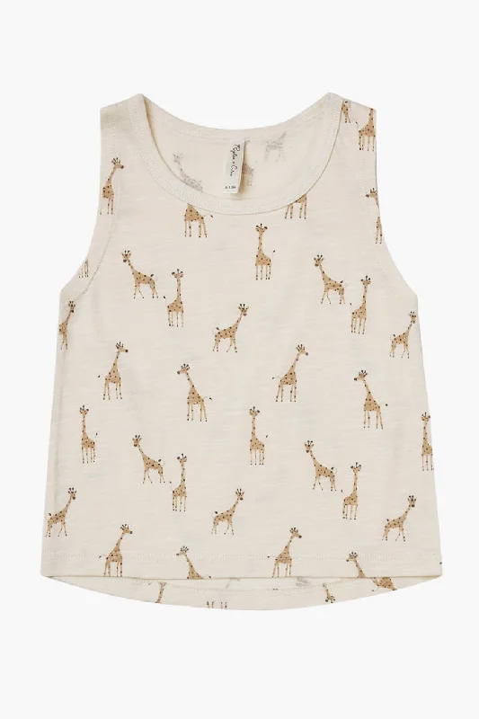 Kids Shirt Rylee + Cru Tank Giraffes