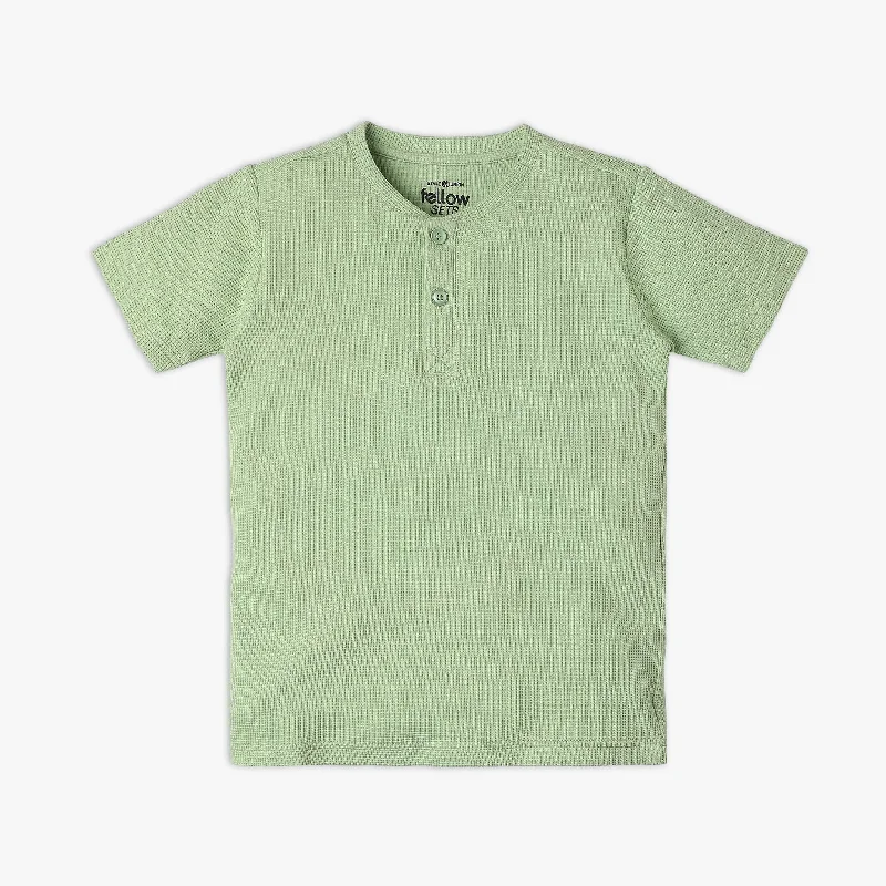 Boys Regular Fit Solid T-Shirt