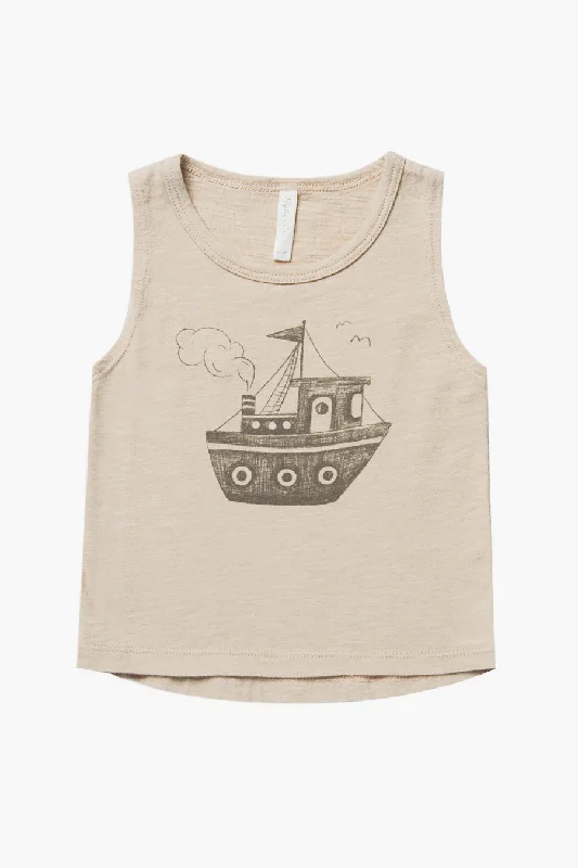 Boys Shirt Rylee and Cru Tugboat Tank