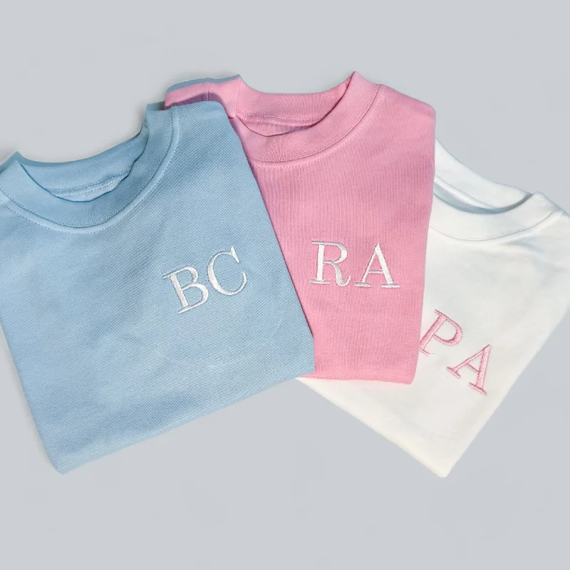 Embroidered Initial Personalised T-Shirt