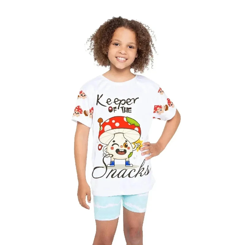 Funny Mushroom Snack Kids Sports Jersey (AOP)