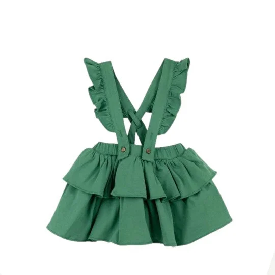 Baby Girl Ruffle Jumper: Green