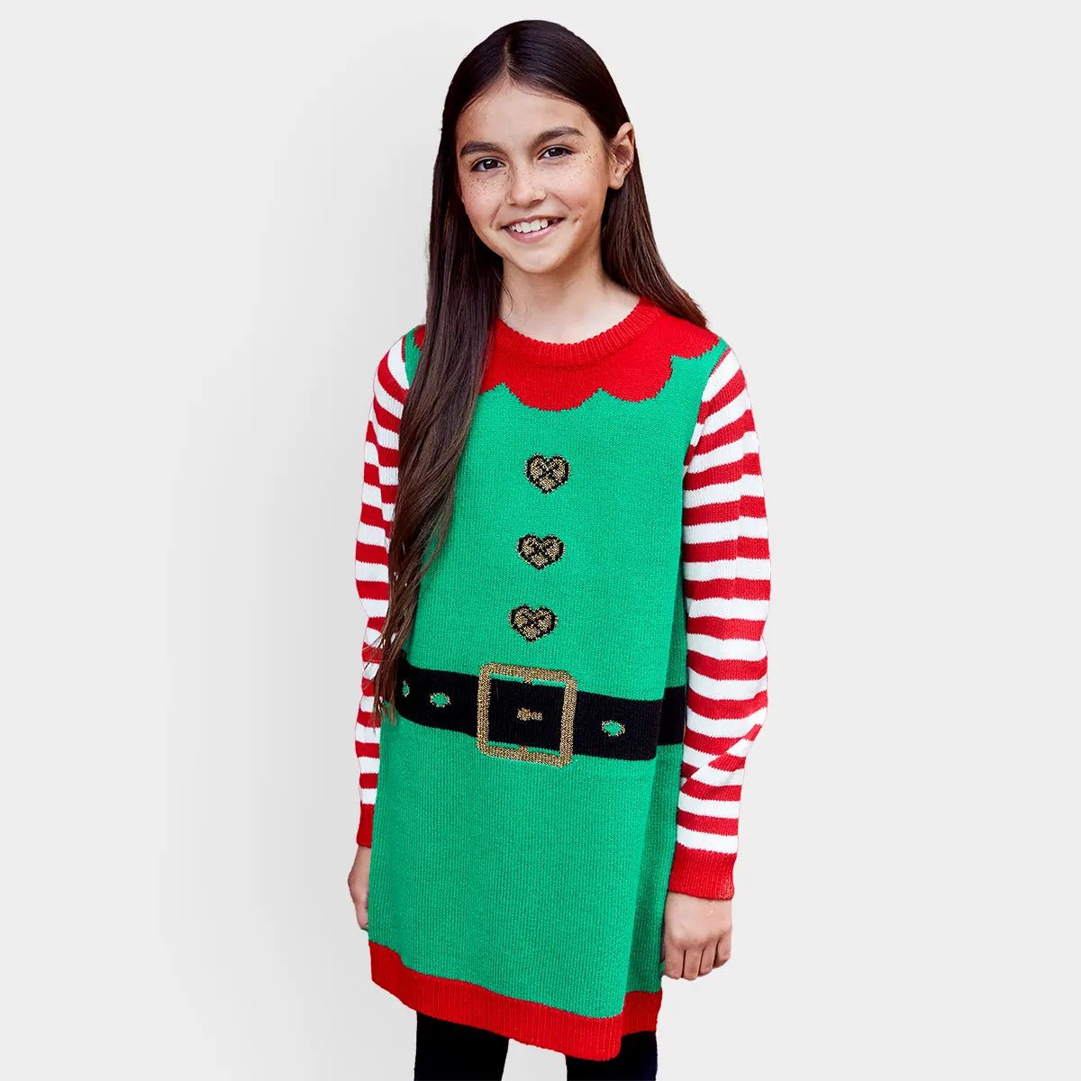 Threadbare Girls Christmas Knitted Dress