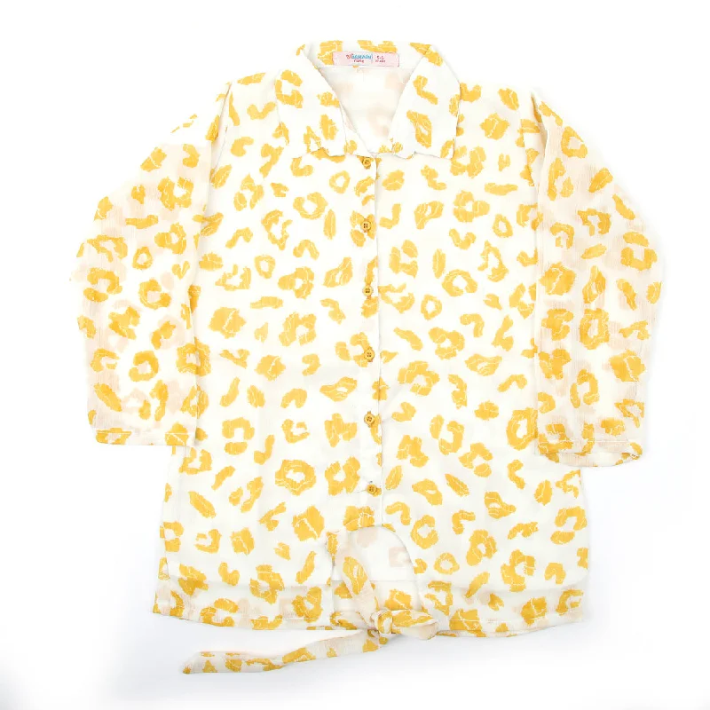 Girls Woven Top - Yellow