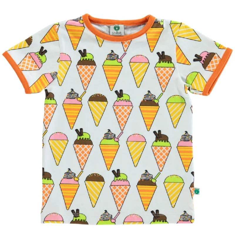 Ice Cream Short Sleeve Shirt  in Cream - 2 Left Size 9-10 & 11-12 years