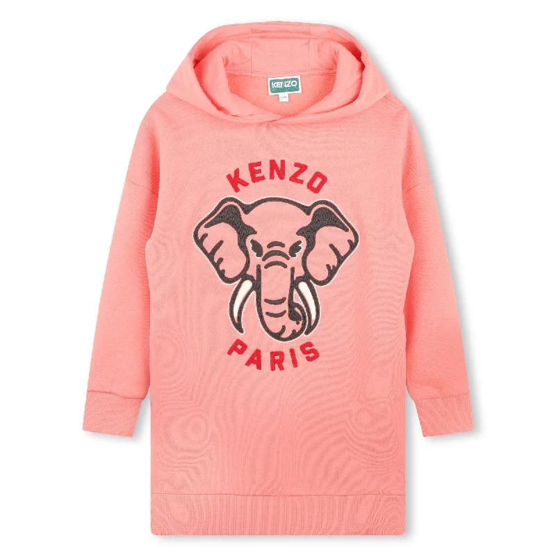 Logo Elephant Hooded Dress