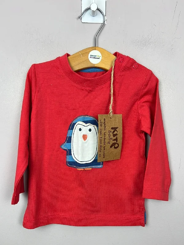 Kite Penguin T-shirt 3-6m BNWT