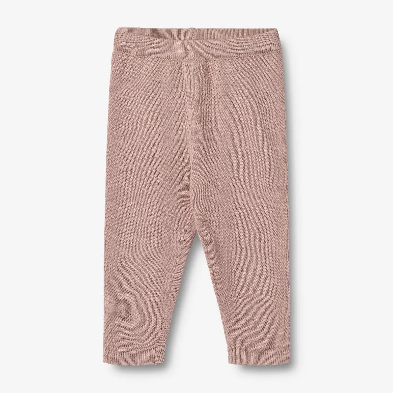 Knit Trousers Neel - dry rose