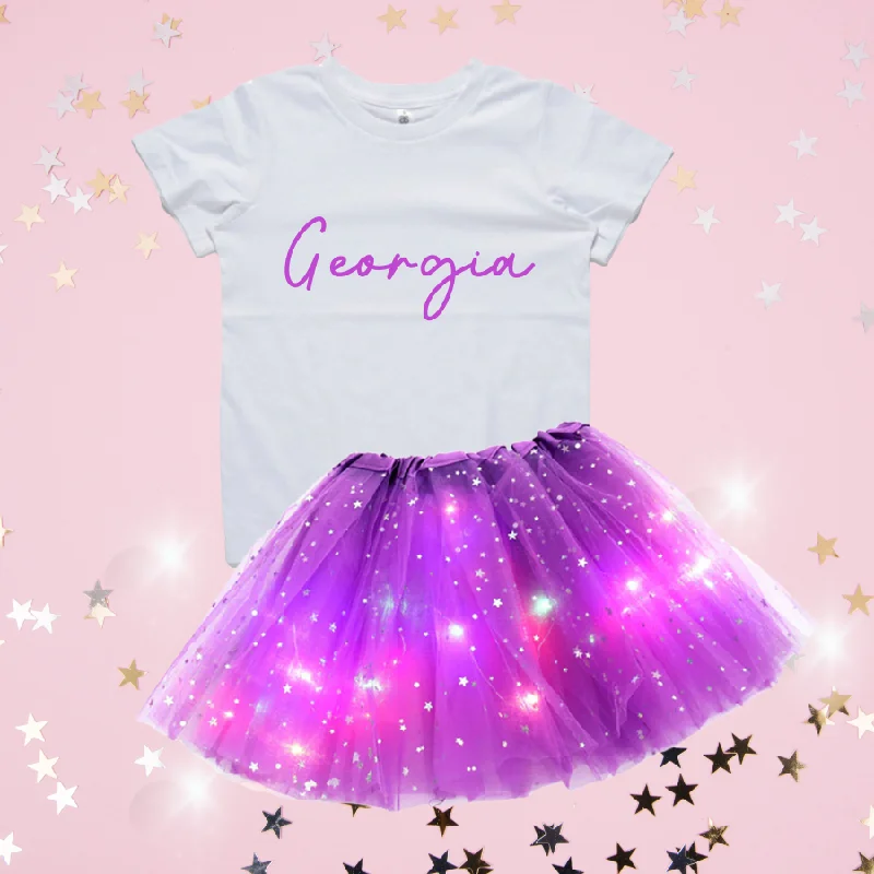 LED Light-Up Tutu & T-Shirt Set By GlowUp London