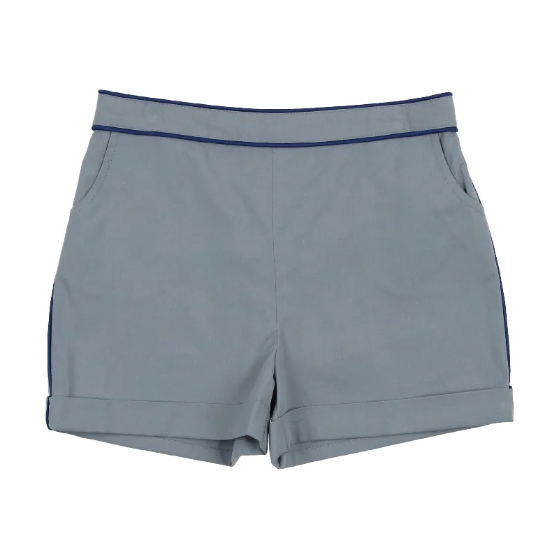 MAISONITA BLUE SOLID SHORTS [FINAL SALE]