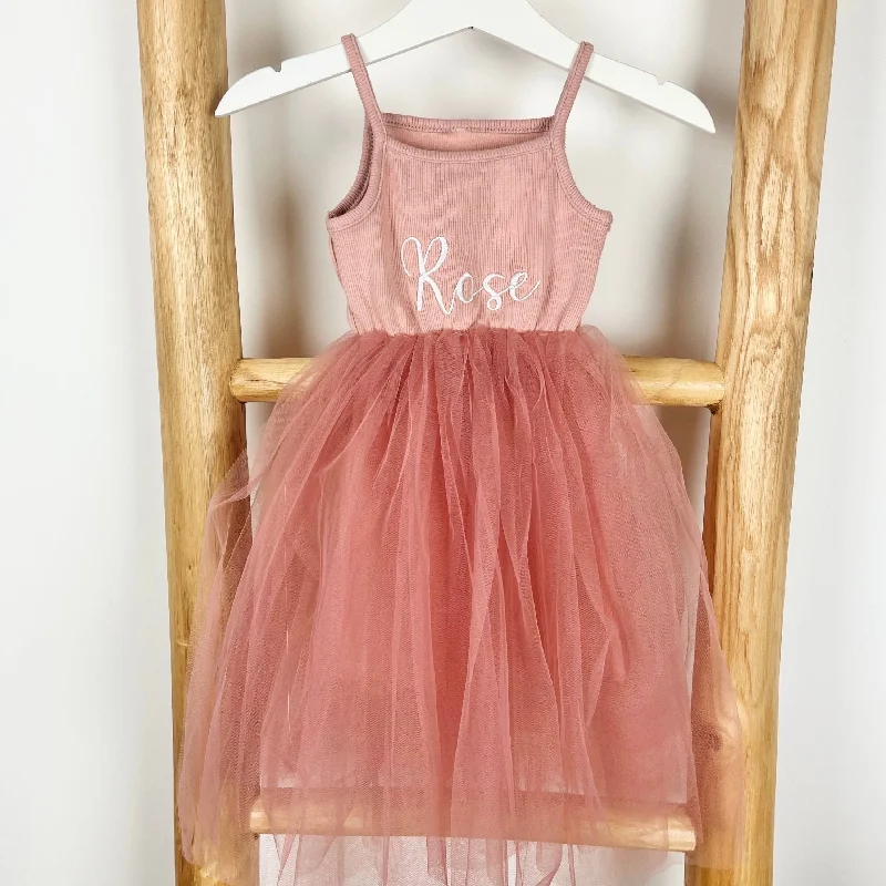 Personalised Name Chloe Party Mesh Dress