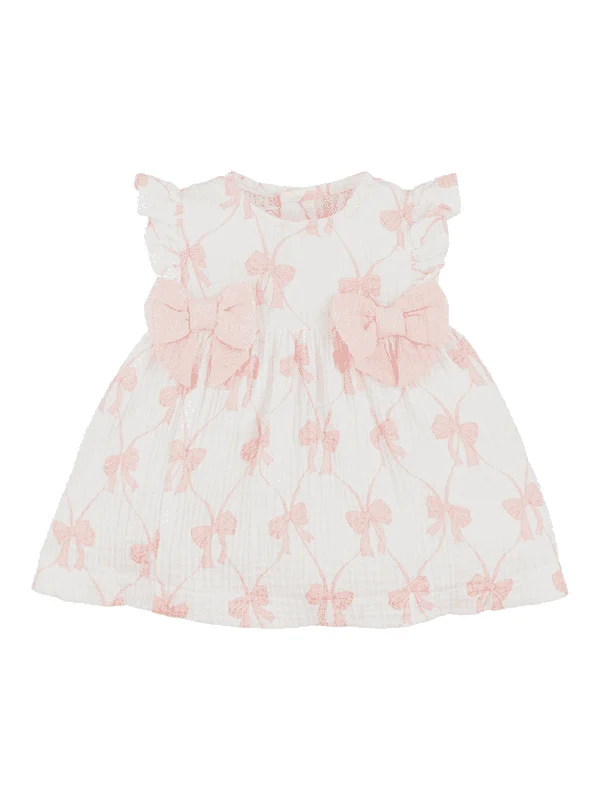 Pink Bow Baby Dress