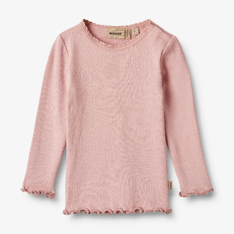 Rib T-Shirt L/S Reese - rose frost