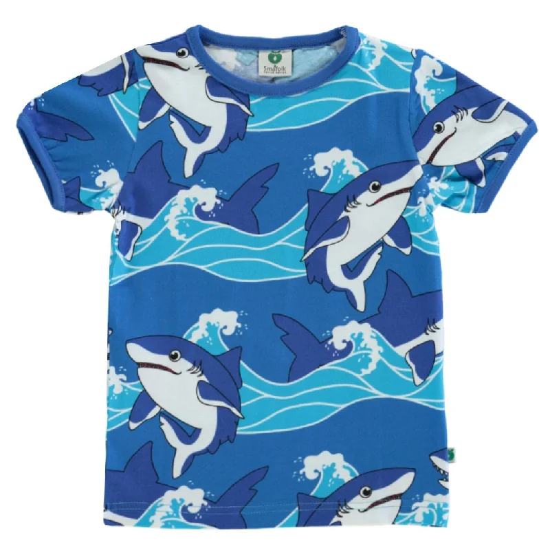 Sharks Short Sleeve Shirt in Brilliant Blue