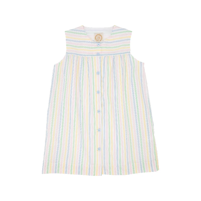 Sleeveless Tabitha's Teacher's Pet Dress -South Carolina Stripe