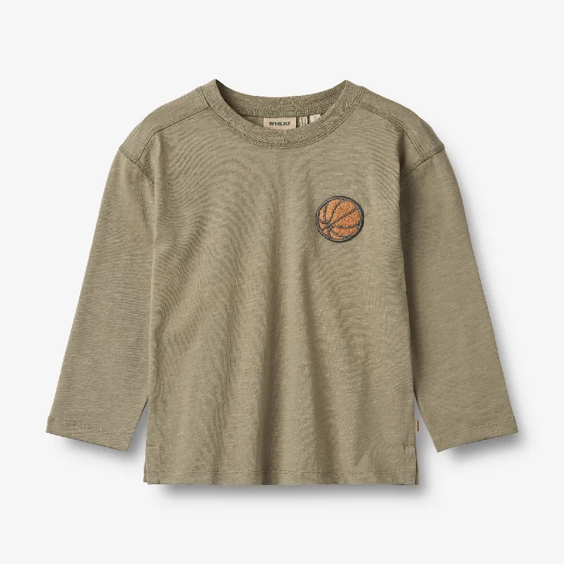 T-Shirt L/S Barny - dry sage