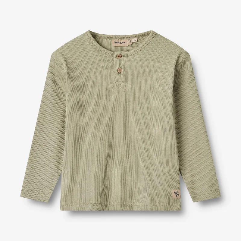 T-Shirt L/S Morris - green tea