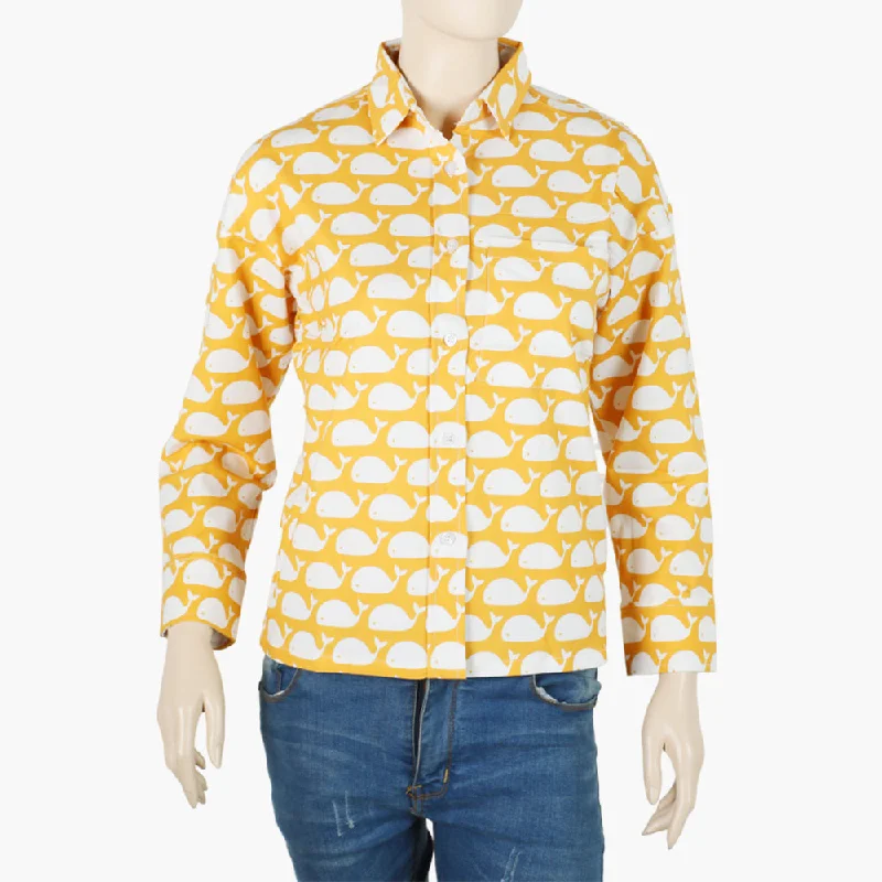 Teen Girls Casual Shirt - Yellow