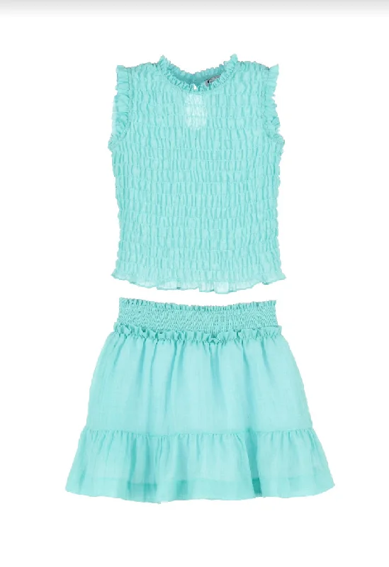 The Susan Dress in Aqua