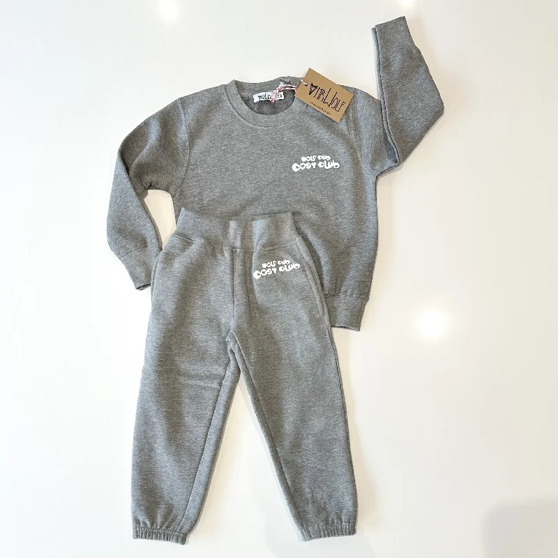 Track Suit - Wolf Cub Cosy Club - Grey Marl