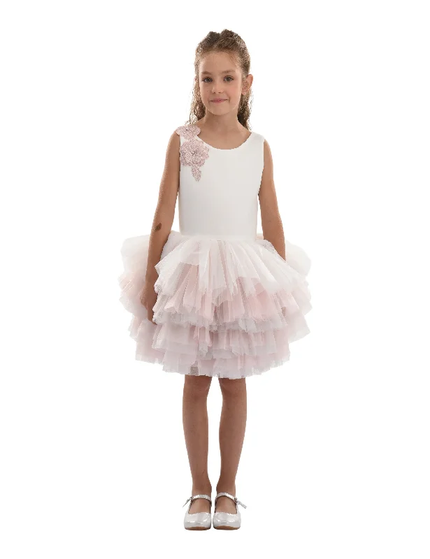 Pink Littlebrook Floral Tulle Dress