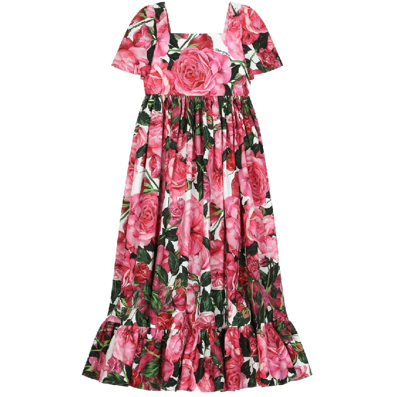 Winter Flower Long Dress