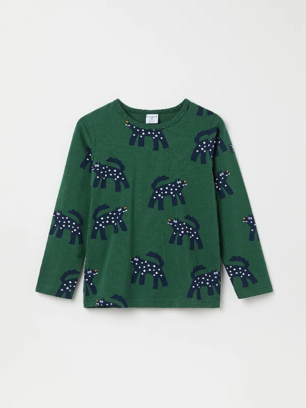 Wolf Print Kids Top