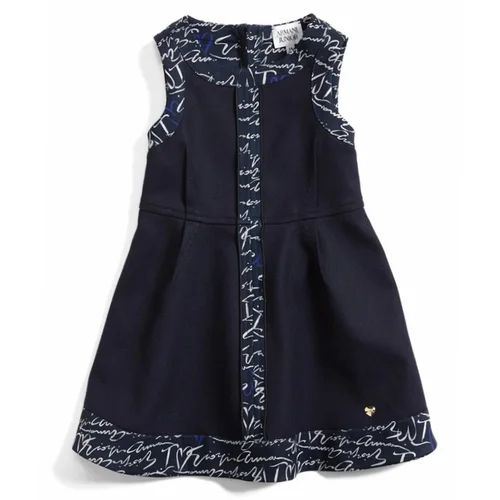 Girls Navy Blue Sleeveless Evening Dress