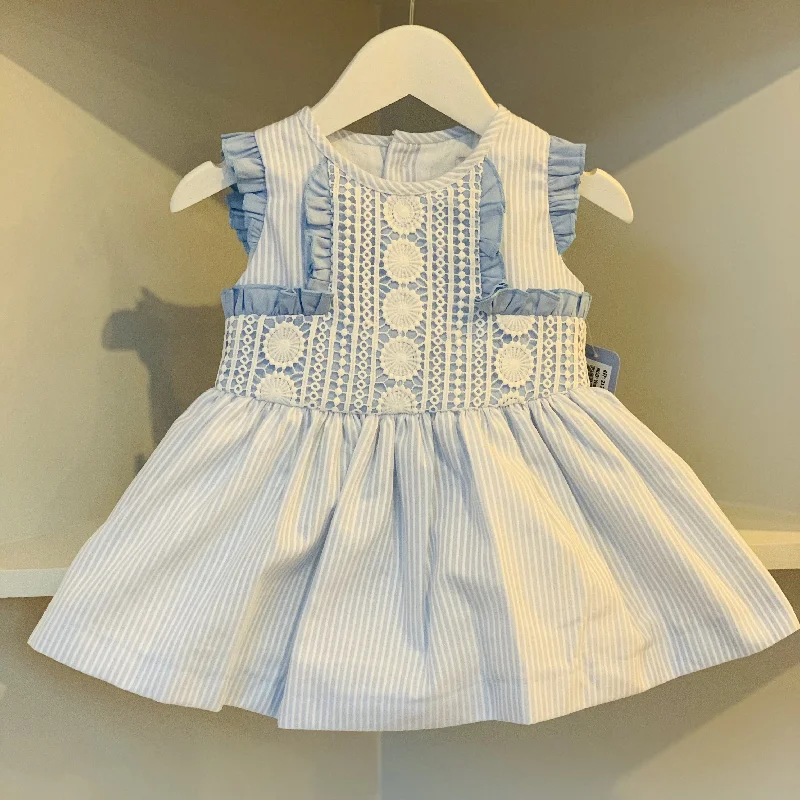 BABINE - Ruffle Puffball Dress - Blue