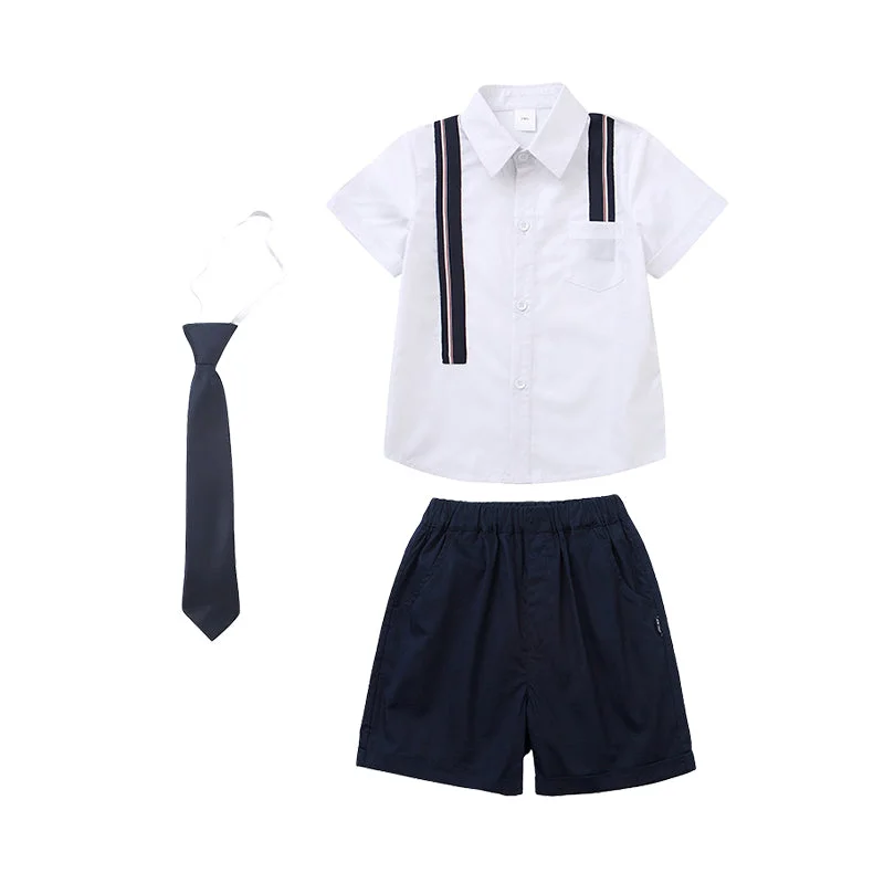 White(Boy clothing sets)