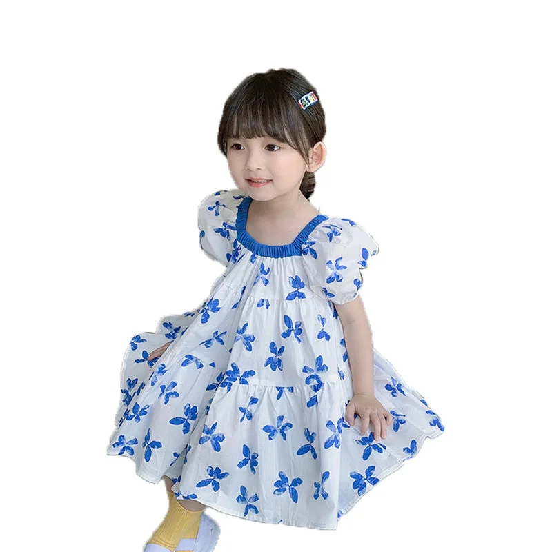 Baby Kid Girls Butterfly Print Dresses Wholesale 220524230