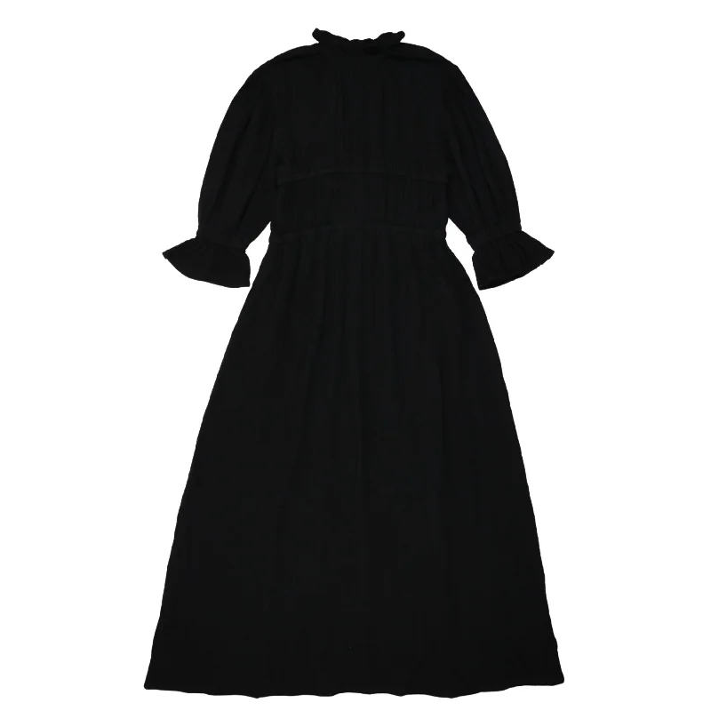 Coco Blanc Pleated Sleeve Robe