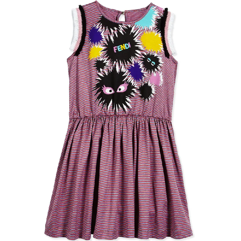 Girls 'Monster' Sleeveless Dress