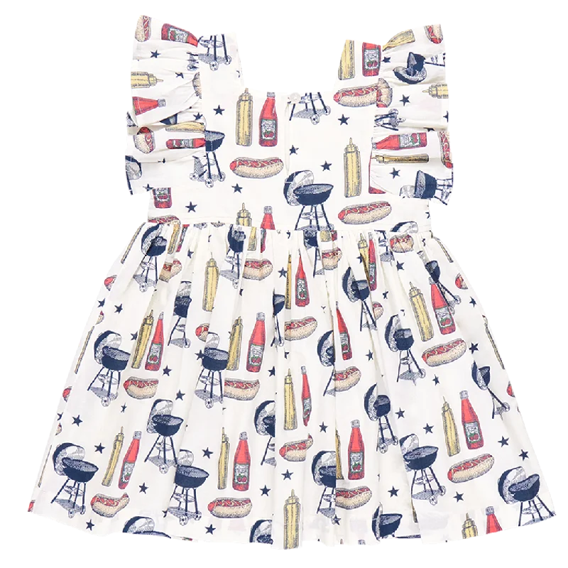 Girls Elsie Dress - Grilling Out