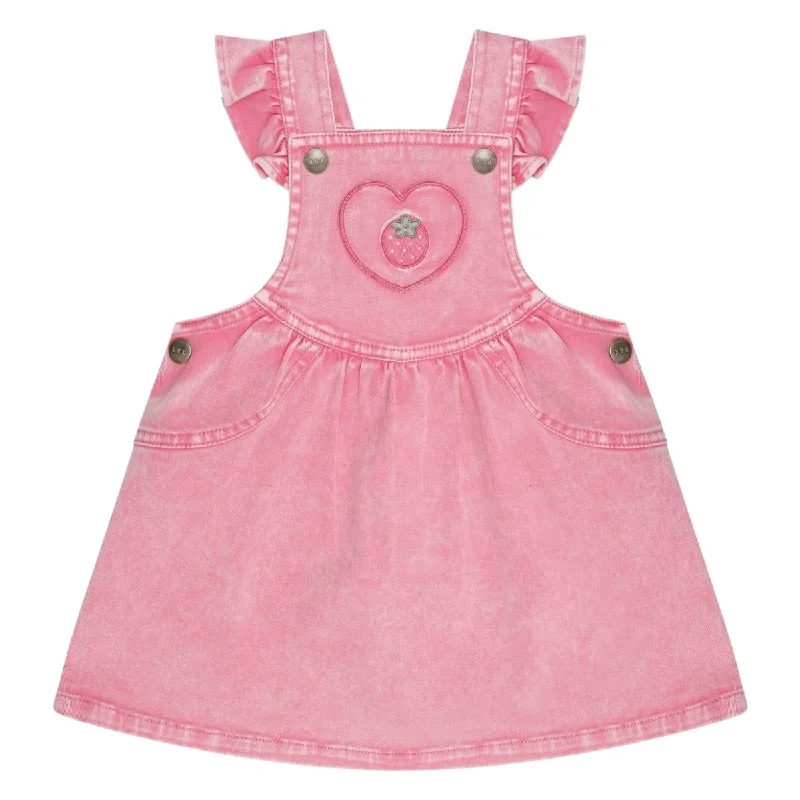 BERRY VINTAGE PINAFORE OVERALL DRESS