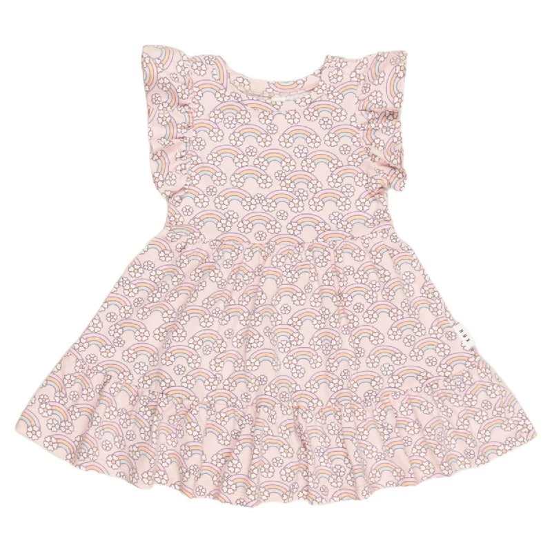 FLOWER BOW FRILL DRESS