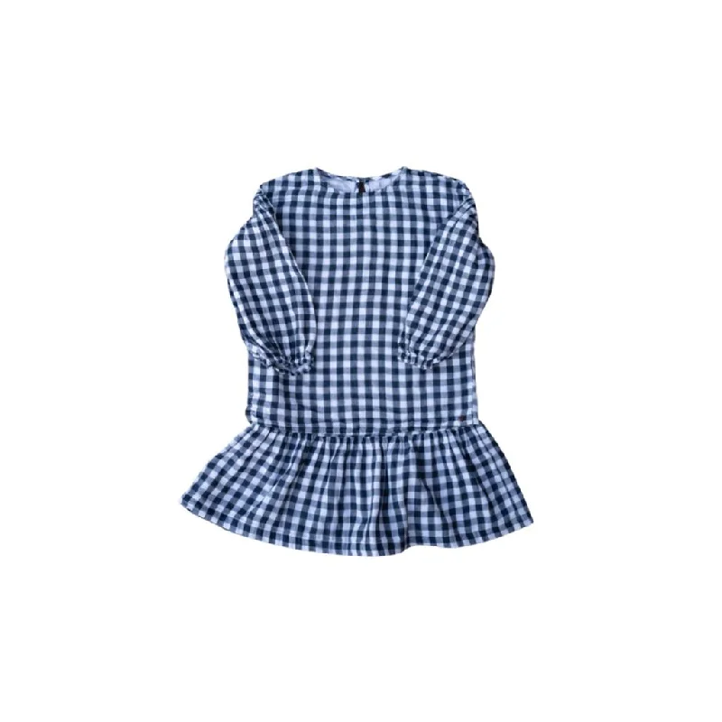 Jubee & Co Tallulah Dress (White/Navy Gingham)