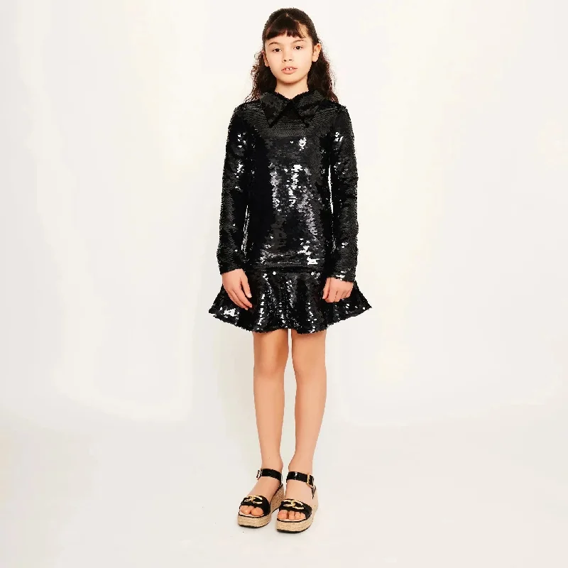 Large Sequin Collar Dress