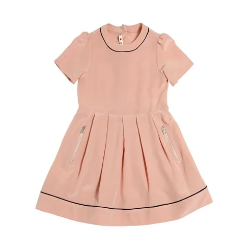 Marni Girls Silk Salmon Dress